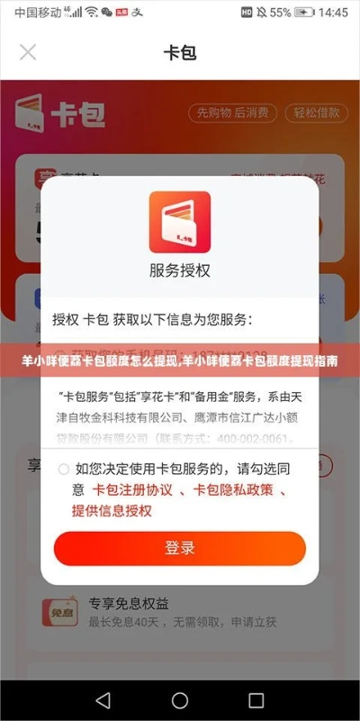 羊小咩便荔卡提现额度揭秘，额度多少？怎么用？