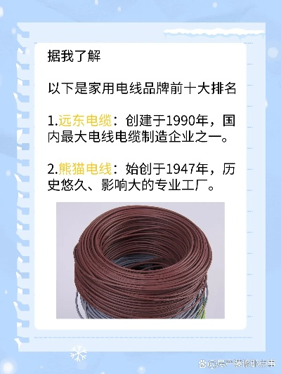 吉林家居电线品牌概览