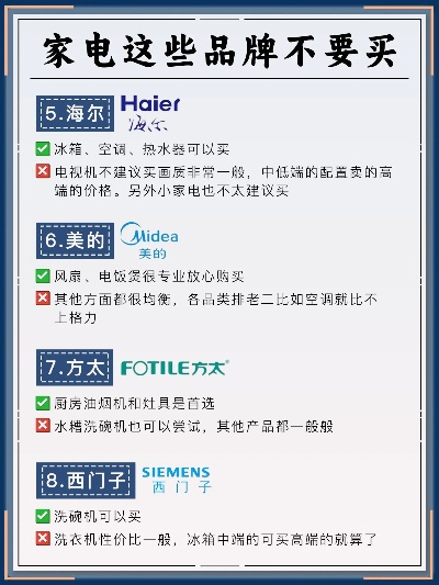 家电选购指南，几大不能买的家电品牌