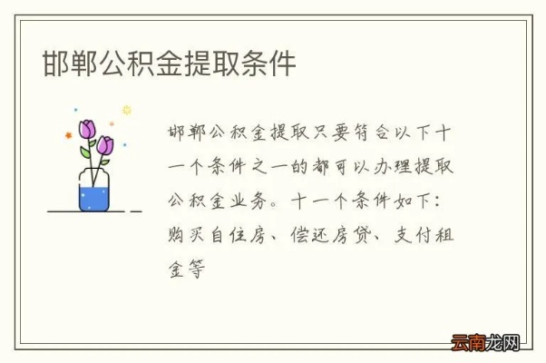 邯郸市公积金取现政策规定详解