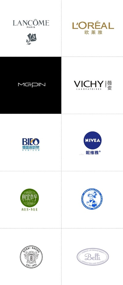全球化妆品品牌logo设计概览