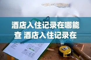 手把手教你查旅馆住宿记录，全流程指南+避坑攻略
