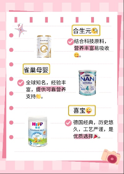 品牌母婴奶粉全面解析