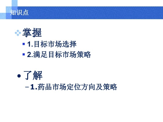 医药品牌定位目标解析