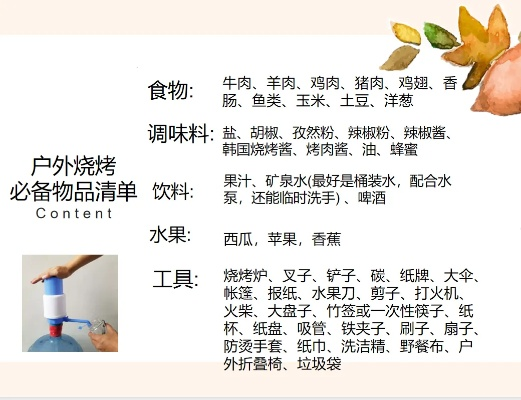 烧烤户外配料品牌指南