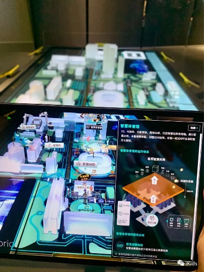 走进上海智慧管廊，图片展示柜里的未来城市脉络