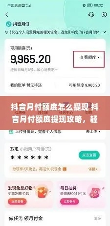 揭秘抖音月付提现攻略，临沂地区用户必看！
