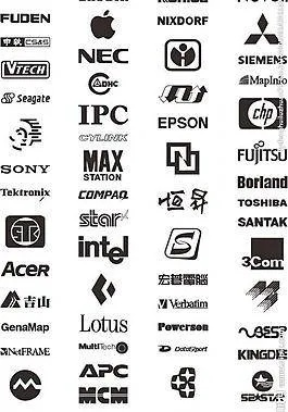 电脑图标品牌大全