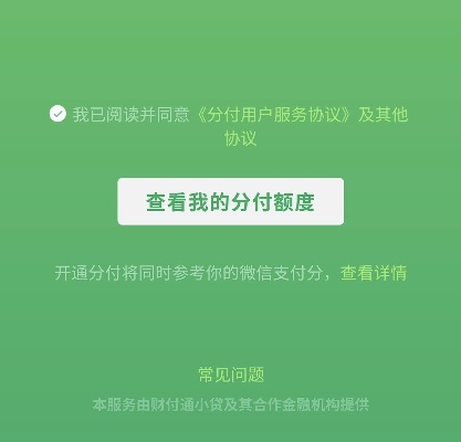 微信分付额度套现指南，如何轻松获取额度并使用？