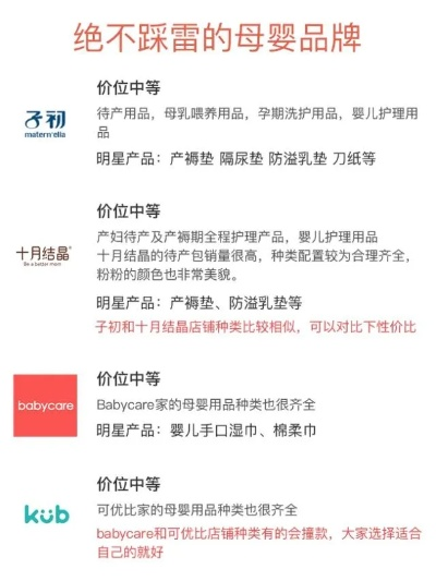 避雷母婴品牌指南