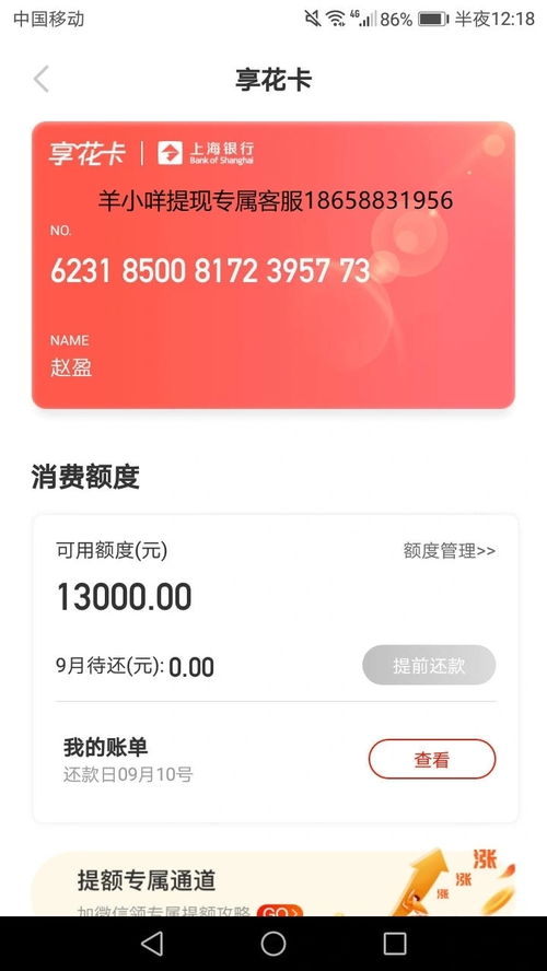 羊小咩享花卡取现攻略，如何轻松取出10000元？手把手教你操作！
