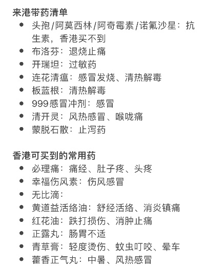 香港本土医药品牌大全