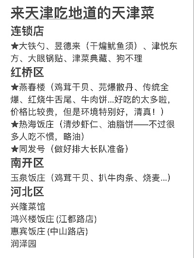 天津餐饮品牌进展概览
