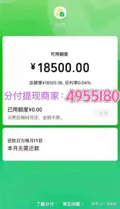 微信分付额度怎么套出来？微信分付第一次开通额度揭秘！