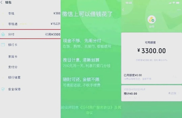 微信分付额度怎么套出来？微信分付大家额度多少？