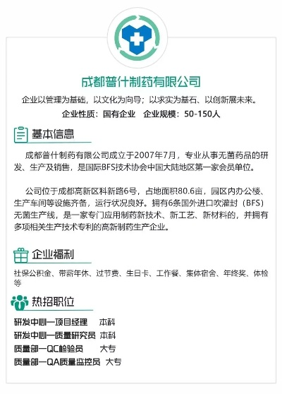 医药品牌研发岗位招聘—寻找创新的医药精英