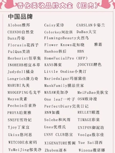 女性化妆品十大品牌深度解析