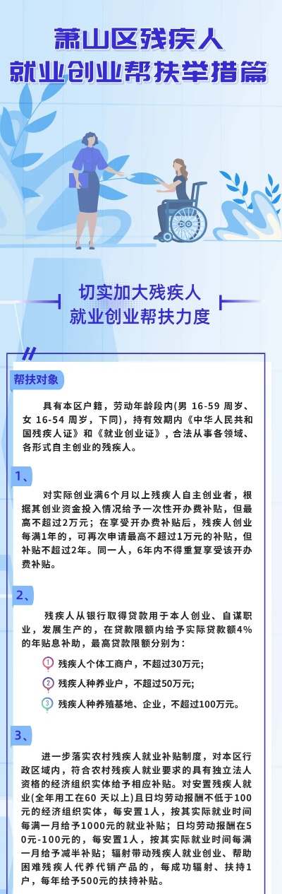 对残疾人创业都有哪些政策？全面解读支持与实例分析