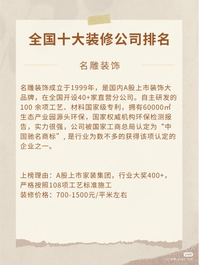 胶南装修品牌企业排名与案例分析