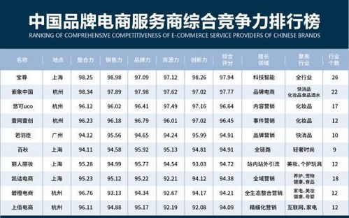 电商十大品牌排名