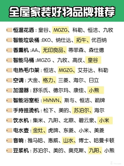 家居小件品牌大盘点