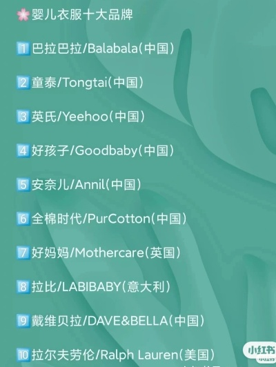 母婴服装品牌排行榜，妈妈们的选择指南
