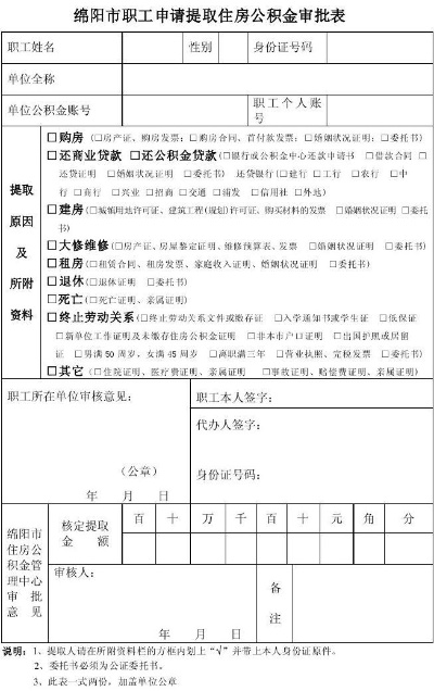 绵阳市公积金网上取现额度详解