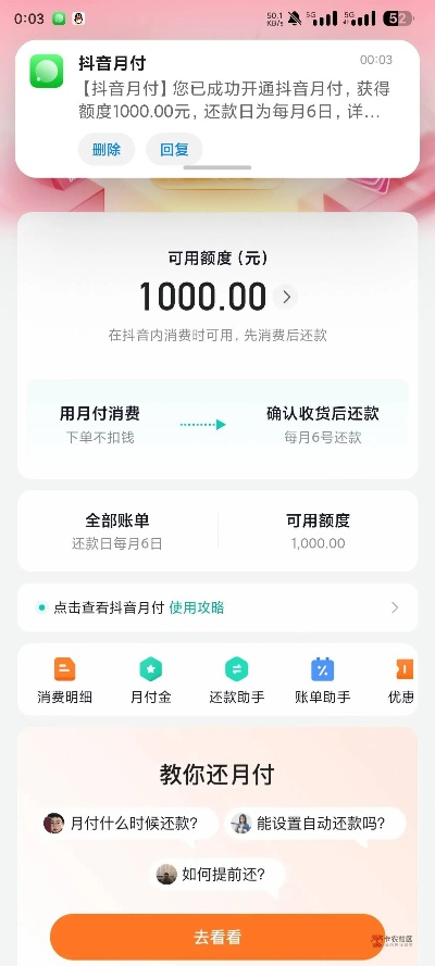 揭秘抖音月付套出1000元，你也能轻松做到！